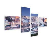 islandburner Tableau sur toile Rome panoramique au crépuscule architecture et histoire Images murales Poster