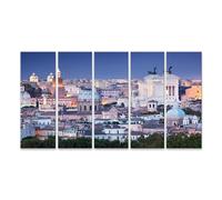 islandburner Tableau sur toile Rome panoramique au crépuscule architecture et histoire Images murales Poster