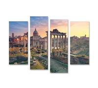 islandburner Tableau sur toile Ruines romaines au coucher du soleil Images murales Poster