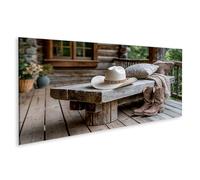 islandburner Tableau sur toile rustique Cowboy - Décoration murale pour salon - Pour les amateurs de western - Panorama
