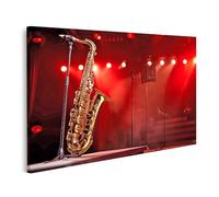islandburner Tableau sur Toile Saxophone Vent Instrument de Musique Scène Phare Fumée Romantique Oui Photos Murales Poster