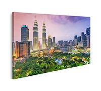 islandburner Tableau sur toile Skyline de la ville de Kuala Lumpur en Malaisie Peintures Impressions pour salon bureau
