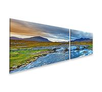 islandburner Tableau sur toile Sligachan Glen Marsco Mont Skye Hébrides intérieures dans les Highlands Écosse Images murales Poster
