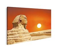 islandburner Tableau sur toile Sphinx Gizeh Le Caire Egypte Voyage Lever du Soleil Coucher de Soleil Ruines Ant Cadre Affiche Poster Murale Tableaux