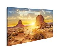 islandburner Tableau sur Toile Sunset Canyon Trois Sœurs Monument Valley États-Unis Cadre Affiche Poster Murale Tableaux