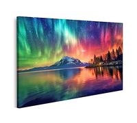 islandburner Tableau sur toile Superbe Affiche Aurore Boréale Ciel Nuit Coloré Aurore Boréale A Photos Murales Poster