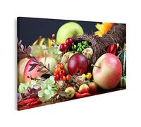 islandburner Tableau sur Toile Symbole de la Corne d'abondance d'automne, abondance Alimentaire Cadre Affiche Poster Murale Tableaux