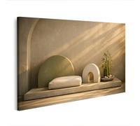 islandburner Tableau sur toile - Tableau mural zen minimaliste pour des intérieurs élégants - Edition R2