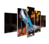 islandburner Tableau sur toile Talon haut coloré, confettis Cadre Affiche Poster Murale Tableaux