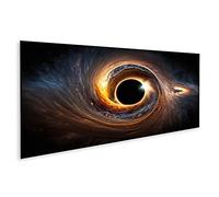 islandburner Tableau sur toile Trou noir univers trou de ver galaxie espace trou noir univers ver Cadre Affiche Poster Murale Tableaux