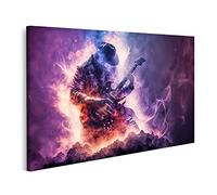 islandburner Tableau sur toile Un musicien de rock joue de la musique, un guitariste à bascule joue un concerti Cadre Affiche Poster Murale Tableaux