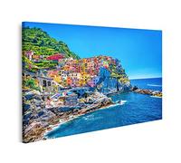 islandburner Tableau sur Toile Ville balnéaire Italienne Traditionnelle des Cinque Terre Cadre Affiche Poster Murale Tableaux