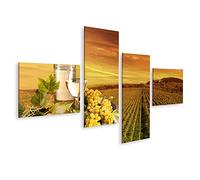 islandburner Tableau sur Toile Vin de Toscane avec Baril sur vignoble Cadre Affiche Poster Murale Tableaux