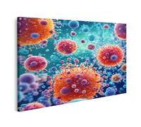 islandburner Tableau sur toile Virus Bactéries Molécule Bulles Bio Art Photos murales Poster