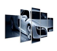 islandburner Tableau sur Toile Voiture de Sport de Luxe adaptée à l'Audi R8 Cadre Affiche Poster Murale Tableaux