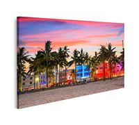 islandburner Tableau Tableaux Miami Beach Floride Cadre sur Toile Impression Photo Affiches