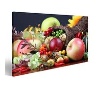 islandburner, Tableau Tableaux sur toile Corne d'abondance d'automne - symbole de nourriture et d'abondance Impression Cadeau NEN-1K-FR