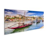 islandburner, Tableau Tableaux sur toile Fleuve Douro à Porto Portugal Impression Image Motif moderne Décoration Affiche Photo RMU