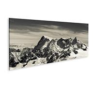 islandburner, Tableau Tableaux sur toile le mont blanc dans les Alpes françaises Impression Image Motif moderne Décoration Affiche Photo QLU