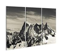 islandburner, Tableau Tableaux sur toile le mont blanc dans les Alpes françaises Impression Image Motif moderne Décoration Affiche Photo QLU