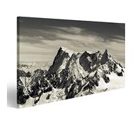 islandburner, Tableau Tableaux sur Toile Le Mont Blanc dans Les Alpes françaises Impression Image Motif Moderne Décoration Affiche Photo QLU
