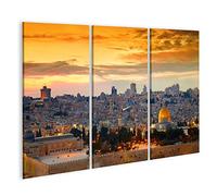 islandburner, Tableau Tableaux sur Toile Panorama de la Vieille Ville de Jérusalem Israël Images Affiche SWR