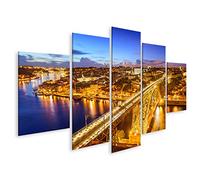 islandburner, Tableau Tableaux sur Toile Scène Urbaine de Porto Portugal sur Le Pont Dom Luis I Images Affiche TBH