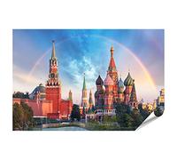 islandburner XXL Image Poster Moscou Vue panoramique Place Rouge Kremlin Images de qualité supérieure Impression photo