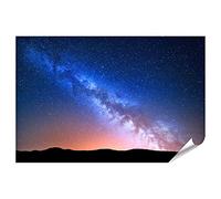 islandburner XXL Poster Paysage de nuit Multicolore Voie lactée Lumière Ciel étoilé Univers Premium Images Photo