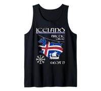 Islande - Cercle Polaire - Drapeau Viking de l'île Vegvisir Débardeur