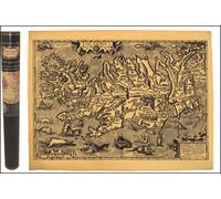 Islande en 1585 58,5 cm x 42 cm - - Collectif - Antica - Atlas / carte
