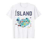 Islande et île T-Shirt