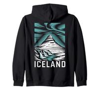 Islande, Fun Nordic Mountain and Northern Lights Glaciers Sweat à Capuche