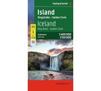 Collectif – Islande: Iceland Ring Road – Golden Circle – Carte trilingue 1:400 000/1:150 000