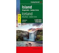 Collectif – Islande: Iceland Ring Road – Golden Circle – Carte trilingue 1:400 000/1:150 000