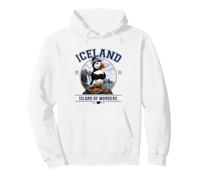 Islande Macareux Atlantique Nord Cascade Côte Paysage Puffin Sweat à Capuche