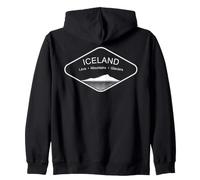 Islande Montagnes Glaciers Volcan Reykjavik Cadeau Souvenir Sweat à Capuche