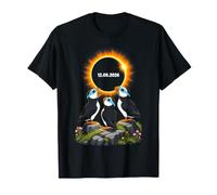 Islande Puffin Falaise Éclipse Solaire 2026 T-Shirt