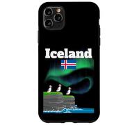 Islande Souvenir Aurore Boréale Colonie Macareux Lumières polaires Coque pour iPhone 11 Pro Max