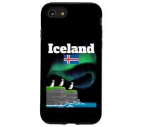Islande Souvenir Aurore Boréale Colonie Macareux Lumières polaires Coque pour iPhone SE (2020) / 7 / 8