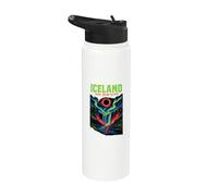Islande Totality Chaser Total Eclipse solaire 2026 Science Stainless Steel Insulated Water Bottle