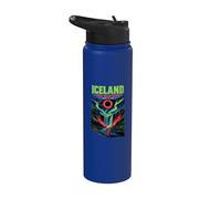 Islande Totality Chaser Total Eclipse solaire 2026 Science Stainless Steel Insulated Water Bottle