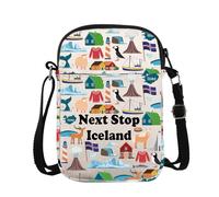 Islande Travel Gift Next Stop Islande Cosmetic Bag Islande Travel Pouch Bag Islande Vacances Makeup Bag Traveler Gift, Islande Cb Royaume-Uni, Trousse de maquillage