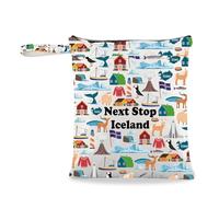 Islande Travel Gift Next Stop Islande Sac d'épicerie Sac de voyage Islande Pochette de voyage Islande Vacances Pochette Cadeau de voyage, Next Stop Islande