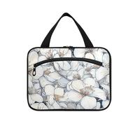 Islande Trousse de toilette blanche à suspendre avec crochet, trousse de maquillage mignonne pour voiture, croisière, voyage, toilette estuche de maquillaje para Mujer L