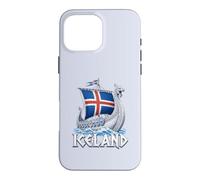 Islande Viking Longship Nordic Icelandic Pride Frost Dragon Coque pour iPhone 16 Pro Max