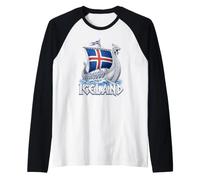 Islande Viking Longship Nordic Icelandic Pride Frost Dragon Manche Raglan