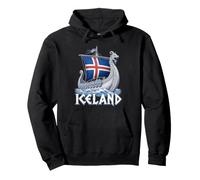 Islande Viking Longship Nordic Icelandic Pride Frost Dragon Sweat à Capuche