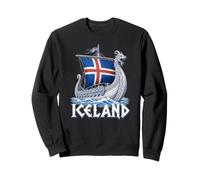 Islande Viking Longship Nordic Icelandic Pride Frost Dragon Sweatshirt