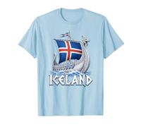 Islande Viking Longship Nordic Icelandic Pride Frost Dragon T-Shirt